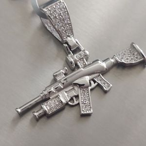 925 sterling silver gun pendant